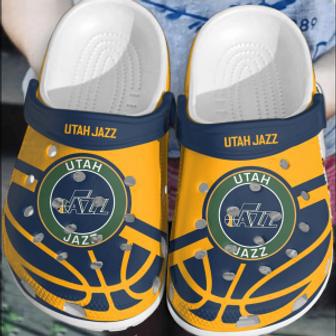 Utah Jazz Basketball Clogs Crocs Comfortable Crocband Shoes For Men Women | Favorety AU