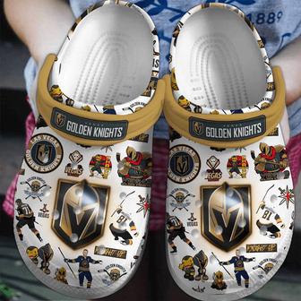 Vegas Golden Knights Ice Hockey Team Nhl Sport Crocs Clogs Crocband Shoes | Favorety