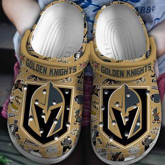 Vegas Golden Knights Nhl Ice Hockey Sport Crocs Crocband Clogs Shoes | Favorety