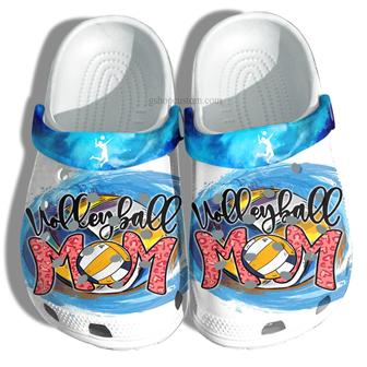 Volleyball Mom Croc Shoes Gift Mommy - Volleyball Mom Shoes Gift Women Grandma - Monsterry UK