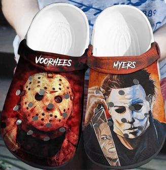Voorhees Myers Horror Movies Halloween Classic Clogs Shoes - Monsterry