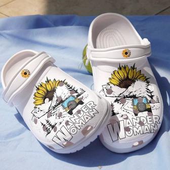Wander Woman Sunflower Clogs Shoes Gift For Birthday Christmas Thanksgiving - Monsterry DE