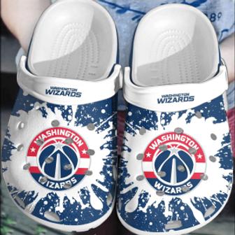 Washington Wizards Basketball Clogs Crocband Crocs Comfortable Shoes For Men Women - Monsterry DE