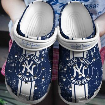 Yankees White-Navy Clog Shoesshoes | Favorety