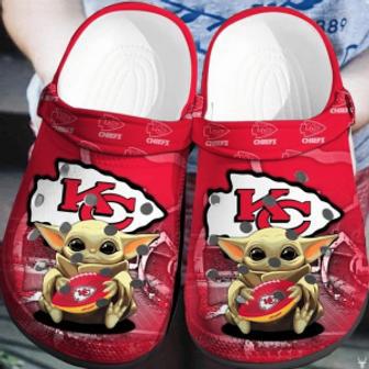 Yoda Kansas City Chiefs Crocs Clog Shoes | Favorety DE