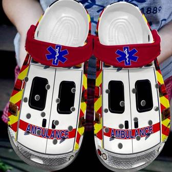 Ambulance Style Gift For Lover Rubber Clog Shoes Comfy Footwear - Monsterry CA