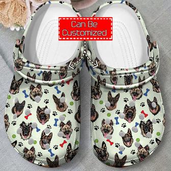 Animal Print - German Shepherds Pattern Clog Shoes For Men And Women - Monsterry UK