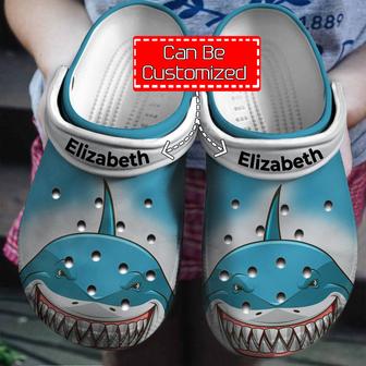 Animal - Shark Face Print Personalized Clogs Shoes With Your Name For Men And Women - Monsterry CA