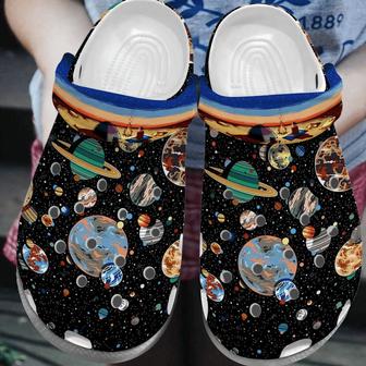 Astronaut Space Camping On Mars Gift For Lover Rubber Clog Shoes Comfy Footwear - Monsterry