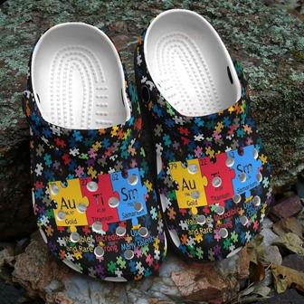 Autism Colorful 6 Gift For Lover Rubber Clog Shoes Comfy Footwear - Monsterry CA