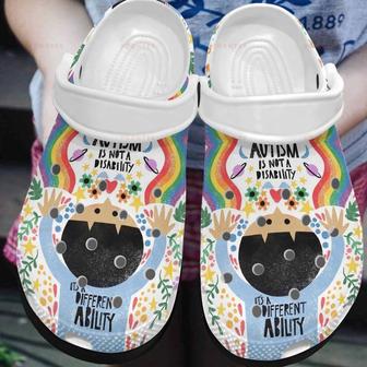 Autism Different Ability Gift For Lover Rubber Clog Shoes Comfy Footwear - Monsterry CA