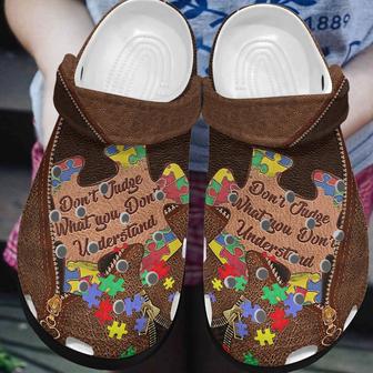 Autism Sympathy Rubber Clog Shoes Comfy Footwear - Monsterry CA