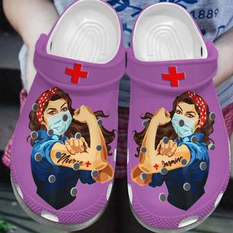 Awesome Nurse Shoes - Super Hero Nurse Custom Shoe Birthday Gift For Women Girl Mother Daughter Sister - Monsterry