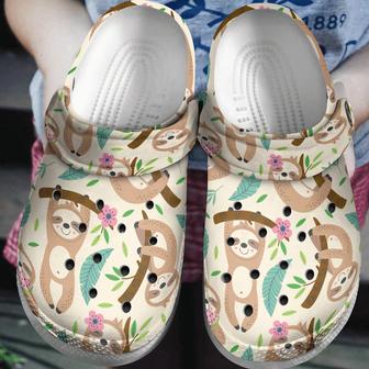 Baby Cute Sloth Funny Animal Gift For Lover Rubber Clog Shoes Comfy Footwear - Monsterry