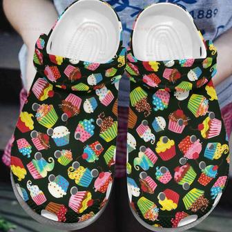 Baking Colorful Cupcakes 5 Gift For Lover Rubber Clog Shoes Comfy Footwear - Monsterry DE