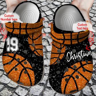Basketball - Basketball Glitter Personalized Lover Clog Shoes For Men And Women - Monsterry UK