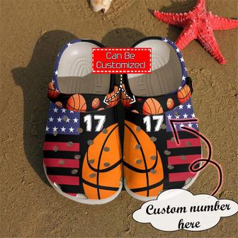 Basketball - Basketball Personalized American Clog Shoes For Men And Women - Monsterry CA