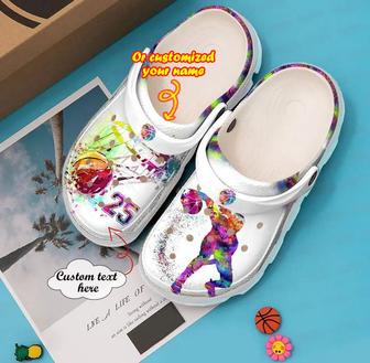 Basketball - Basketball Personalized Colourful Clog Shoes For Men And Women - Monsterry CA