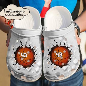 Basketball - Basketball Personalized Crack Clog Shoes For Men And Women - Monsterry