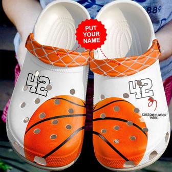 Basketball - Basketball Personalized Lovers White Clog Shoes For Men And Women - Monsterry DE