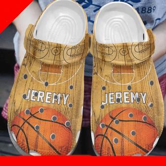 Basketball Custom Name Rubber Clog Shoes Comfy Footwear - Monsterry DE