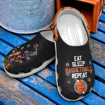 Basketball Eat Sleep Clog Shoes Basketball - Monsterry AU