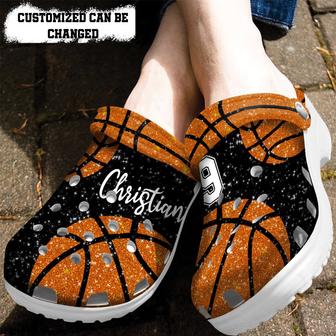 Basketball Glitter Personalized Lover Clog Shoes Basketball - Monsterry DE