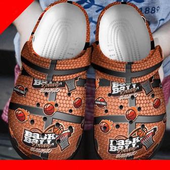 Basketball Pattern 2 Rubber Clog Shoes Comfy Footwear - Monsterry DE