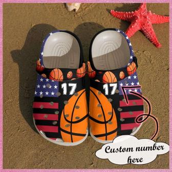 Basketball Personalized American Gift For Fan Rubber Clog Shoes Comfy Footwear - Monsterry CA