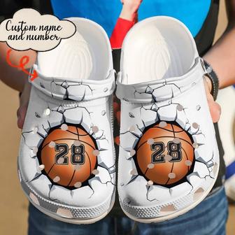 Basketball Personalized Breaking Wall Clog Shoes Basketball - Monsterry AU