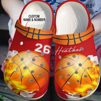 Basketball Personalized Fire Clog Shoes Basketball - Monsterry AU