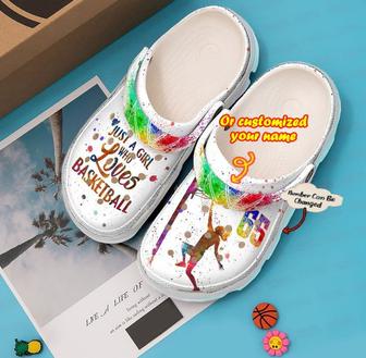 Basketball Personalized Just A Girl Who Loves Clog Shoes Basketball - Monsterry AU