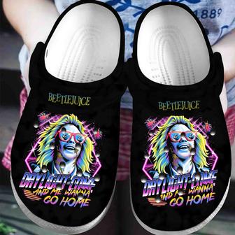 Beetlejuice Daylight Come And Me Wanna Go Home For Men And Women Rubber Clog Shoes Comfy Footwear - Monsterry AU