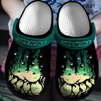 Bigfoot I Hate People Monster For Mens And Womens Gift For Fan Classic Water Rubber Clog Shoes Comfy Footwear - Monsterry