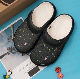 Black Cat Personalized 10 Gift For Lover Rubber Clog Shoes Comfy Footwear - Monsterry