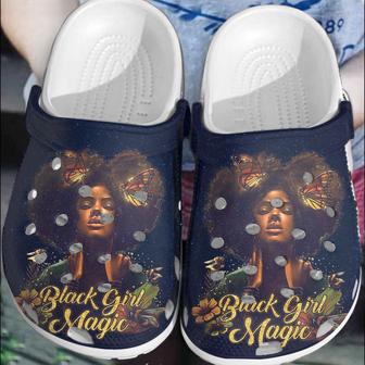 Black Girl Magic Butterfly Lover Shoes - Black Pride Black Beauty Custom Shoe Birthday Gift For Women Girl - Monsterry AU