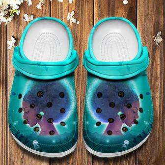 Black Girl Sea Shoes - Afro Puffs Beach Shoe Birthday Gift For Women Girl - Monsterry CA