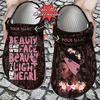 Black Women Personalized Beautiful African Women Clog Shoes Custom - Monsterry