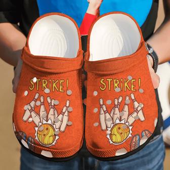 Bowling Strike Clog Gift For Lovers Native American Gift For Lover Rubber Clog Shoes Comfy Footwear - Monsterry UK