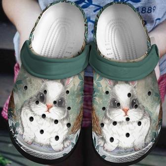 Bunny Rabbit Gift For Lover Rubber Clog Shoes Comfy Footwear - Monsterry CA