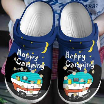 Camping In The Weekend Sky Night 102 Gift For Lover Rubber Clog Shoes Comfy Footwear - Monsterry
