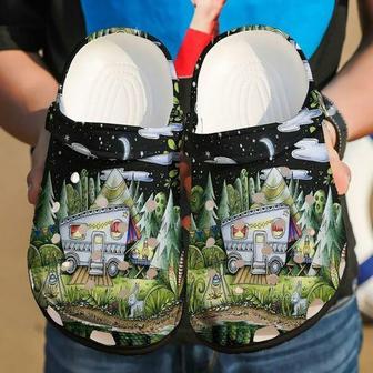 Camping Tropical Forest 13 Personalized Gift For Lover Rubber Clog Shoes Comfy Footwear - Monsterry CA