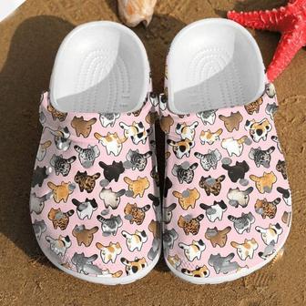 Cat Pattern Custom Cat Pattern Clog Cat Pattern 2 Rubber Clog Shoes Comfy Footwear - Monsterry UK