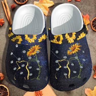 Cat Sunflower Shoes Gift For Woman - You Are My Sunshine Custom Shoe Birthday Gift For Daughter Niece - Monsterry DE