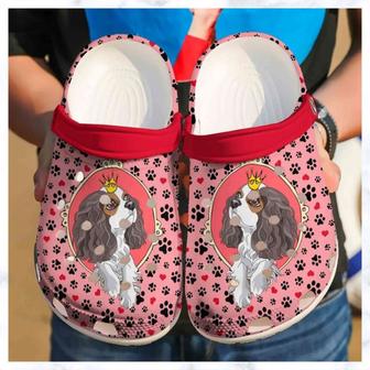 Cavalier King Charles Spaniel Cute For Mens And Womens Rubber Clog Shoes Comfy Footwear - Monsterry