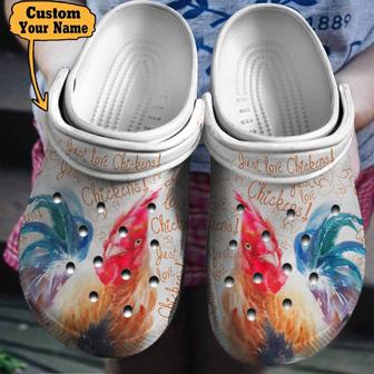 Chicken - Just Love Chickens Clogs Shoes For Men And Women - Monsterry