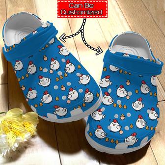 Chicken Print - Personalized Cute Chicken Pattern Clog Shoes For Men And Women - Monsterry DE