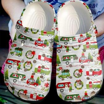 Christmas Camping Personalized 5 Gift For Lover Rubber Clog Shoes Comfy Footwear - Monsterry CA