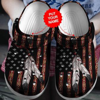 Colorful - Native Pattern Clog Shoes For Men And Women - Monsterry DE