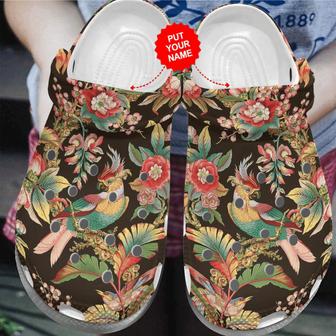 Colorful - Parrot Tropical Clog Shoes For Men And Women - Monsterry AU